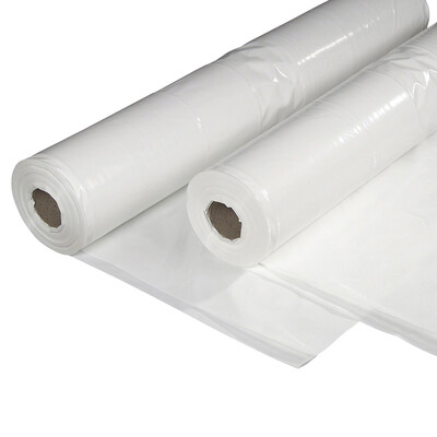 Plastik PE Hvid UV-B 2x50m x 0,15mm 13,8kg foldet 1 gang 1/30