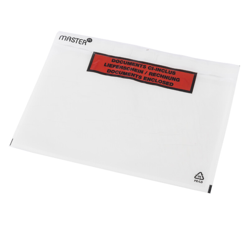 Følgeseddellomme i genbrugsplast C6 m/tryk 175x140mm 1000stk/kar Plast40/Plast20/Papir46 1/48 - Image 2