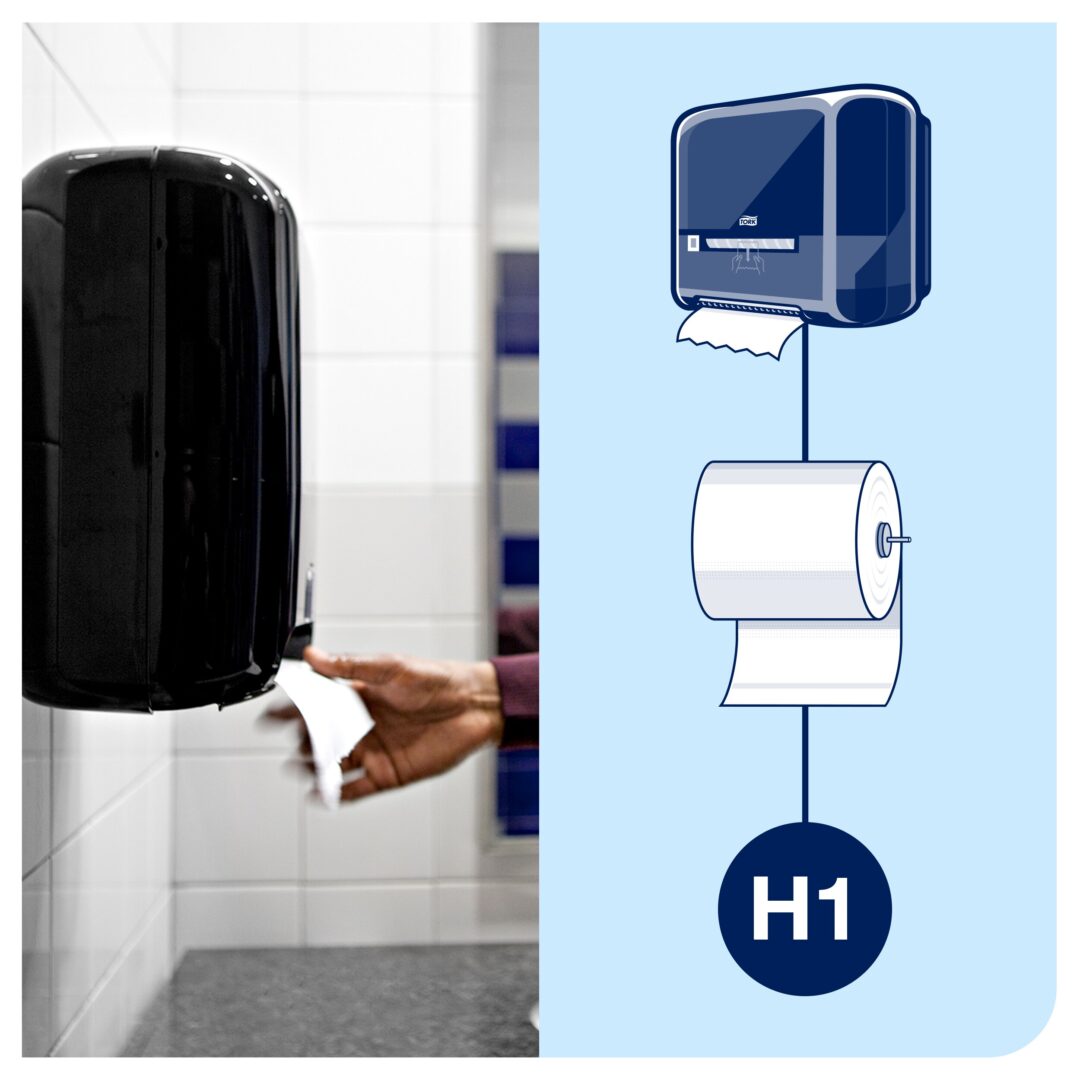 TORK - Papirhåndklæde i rulle H1