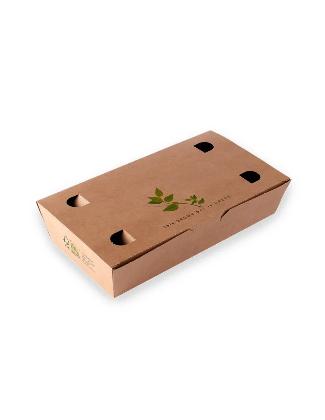 FoodBox 1, Brun 138 x 67 x 43mm, Karton af 500 stk. 1/30