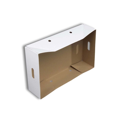 Kød og fiske kasse kasselåg hvid 581x381x158mm 30stk./pk. 1/40
