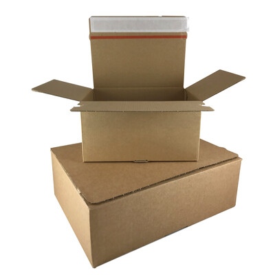 Webshopkasse 165x135x75mm m/tape og tearstrip 20/3840 - Billede 2